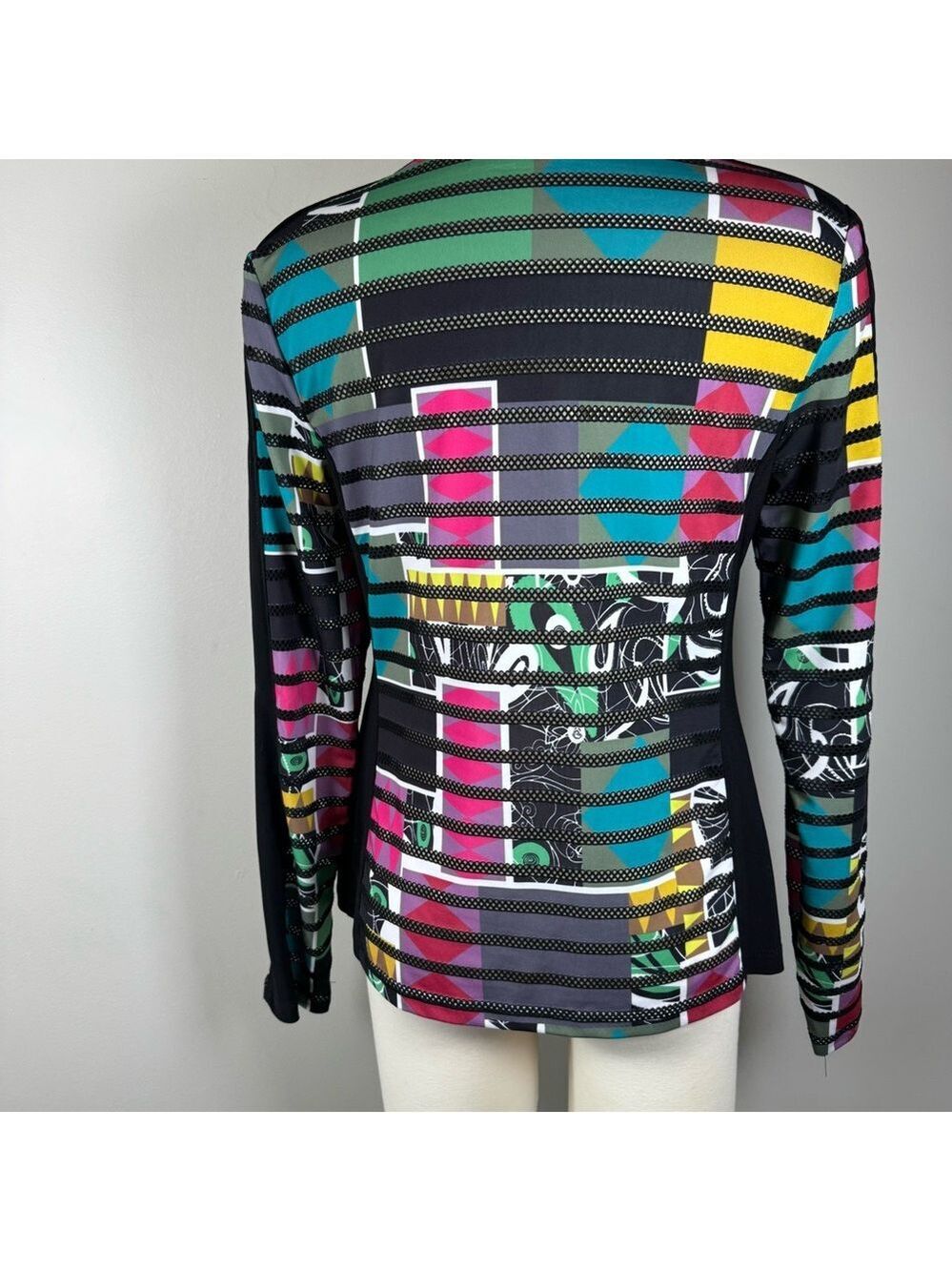 Joseph Ribkoff Multicolor Striped Jacket Size 8 - Picture 2 of 11